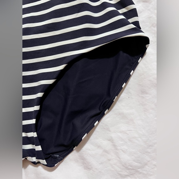 SOLD! COS Cross back One Piece Swim Suit ~ Navy/White Stripes~ Size US 6 (Small) - Picture 8 of 10
